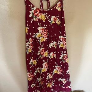 Floral tank dress